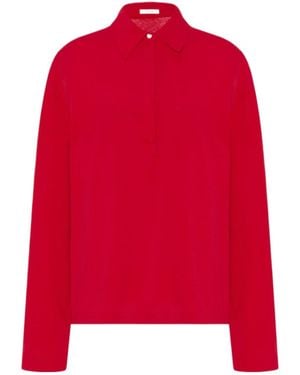 The Row Roddie Polo Top - Red