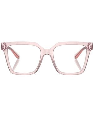 Dolce & Gabbana Eyewear Square Frame Glasses - Natural