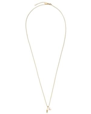 Jimmy Choo Diamond Jc Chain Series Chain Necklace - White