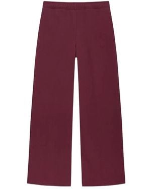 Anine Bing Elastic-Waist Athletic Trousers - Red