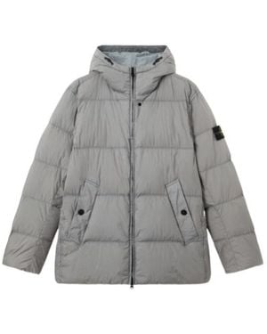 Stone Island Windproof And Anti-Loss Down Jacket - Grey