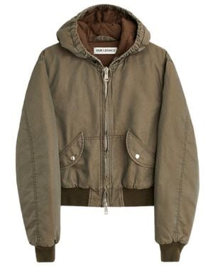 Our Legacy Zip-Up Bomber Jacket - Green