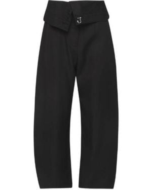 JW Anderson Jw Anderson Fold-Over Pants - Black