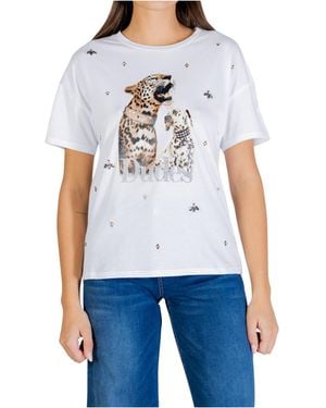 Liu Jo Print Short Sleeve Crewneck T-Shirt - Blue