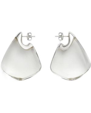 Bottega Veneta Fin Earrings - White