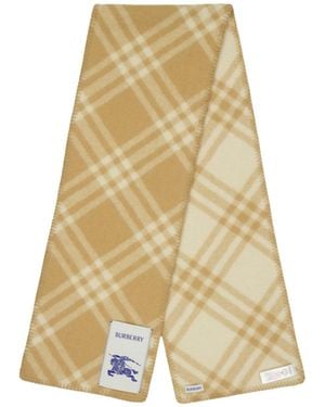 Burberry Plaid Scarf - Natural