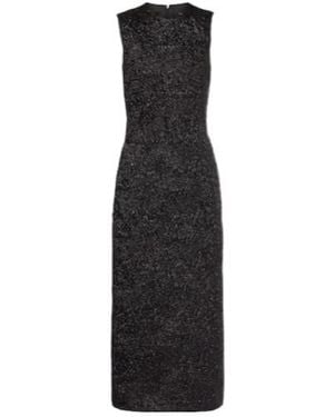 Simone Rocha Cloqué Midi Dress - Black