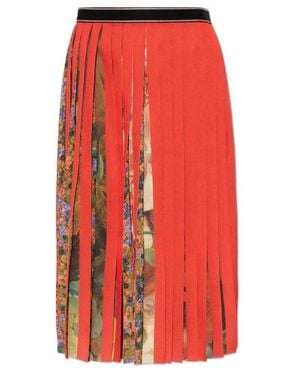Dries Van Noten Printed Skirt - Red