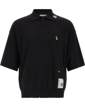 Maison Mihara Yasuhiro Cotton Polo Shirt - Black
