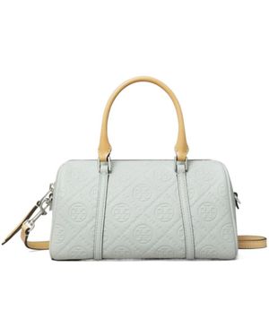 Tory Burch Mini T Monogram Tote Bag - White