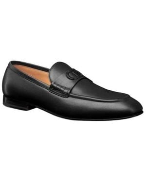Dior Homme Logo Debossed Slip-On Loafers in Black for Men | Lyst