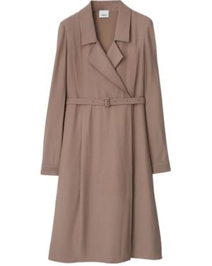 Burberry Trench Collared Dress - Brown