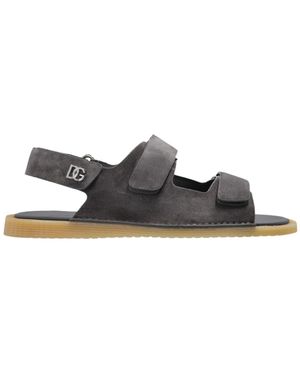 Dolce & Gabbana Logo Plaque Sandals - Multicolor