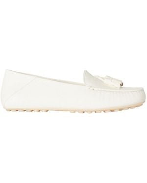 Loro Piana Tassel-Detailed Round Toe Loafers - White