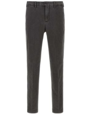 Pt Pantaloni Casual Trousers With Belt Loops - Grey
