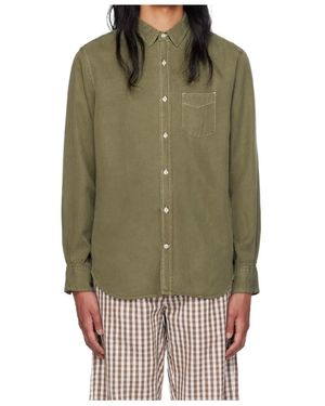 Officine Generale Long-Sleeved Shirt - Green