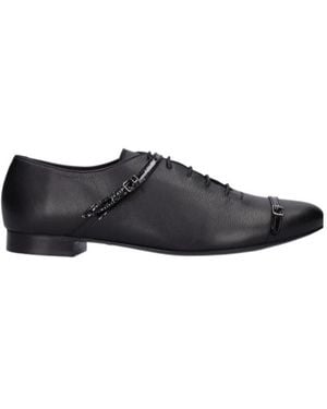 STEFAN COOKE Buckle Doytt Lace-Up Shoes - Black