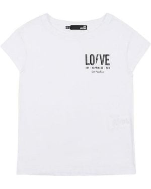 Armani Jeans Round Collar Logo T-Shirt - White