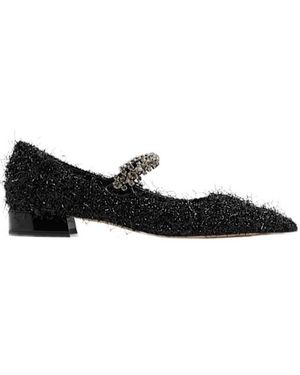 Jimmy Choo Pointed Mary Jane Shoes - Black
