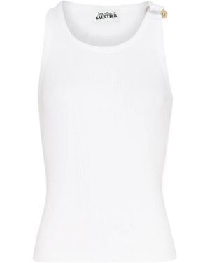 Jean Paul Gaultier Cotton Tank Top - White