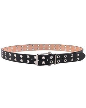 McQueen Thin Twin Skill Belt - White