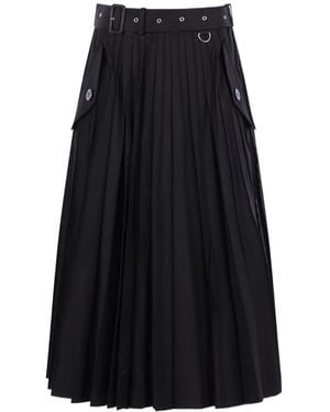 Sacai Pleated Skirt - Black