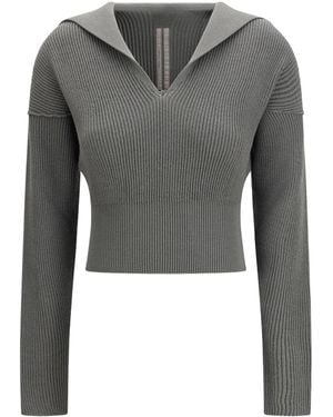 Rick Owens Long-Sleeved Knitwear - Gray
