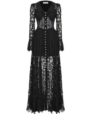 Self-Portrait Lace Dress - Black