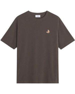 Maison Kitsuné Maison Kitsuné Dreaming Fox Comfort T-Shirt - Grey