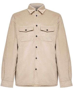 MC2 Saint Barth Corduroy Chalet Shirt Jacket - Natural