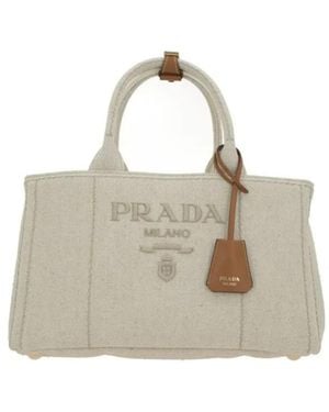 Prada Borsa Jardinière Large - Natural
