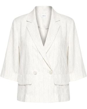 Marella Double-Breasted Jacket - White