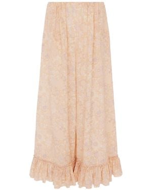 Chloé Chloé Cropped Fluid Trousers - Natural