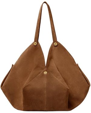 Versace Protea Large Tote Bag - Brown