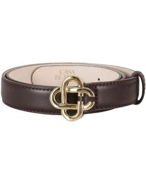 CASABLANCA Small Cc Belt - White