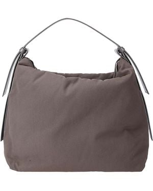 Studio Nicholson Transit Leather-Trimmed Shoulder Bag - Gray