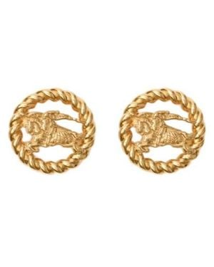 Burberry Knight Stud Earrings - Metallic