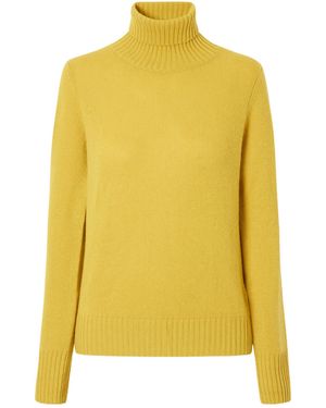 Allude Turtleneck Knit Jumper - Yellow