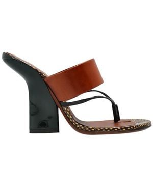 Dries Van Noten Open Toe Heeled Sandals - Brown