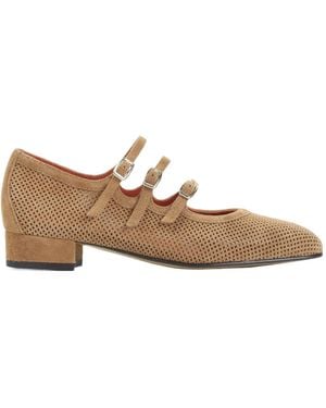 CAREL PARIS Carel Ariana Triple-Strap Mary Jane Pumps - Brown