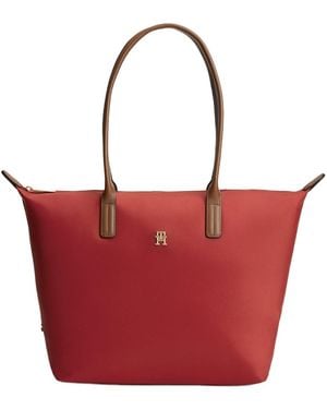 Tommy Hilfiger Popette Tote Bags - Red
