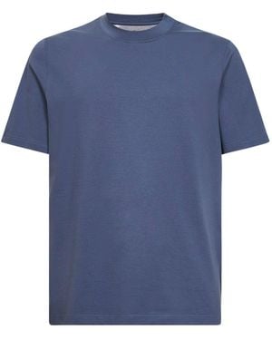 Brunello Cucinelli T-Shirts And Polos - Blue
