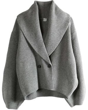 TOTEME Wool Cardigan - Grey