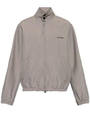Courreges Houndstooth Casual Jacket - Gray