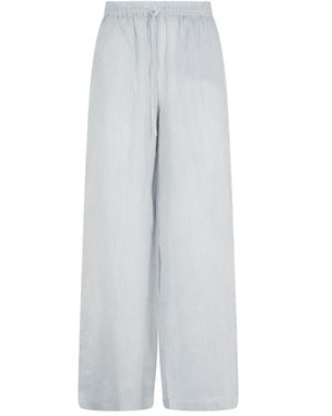 Roberto Collina Striped Casual Trousers - Grey