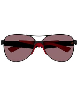 Bottega Veneta Eyewear Aviator Frame Sunglases - Multicolour