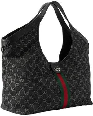 Gucci Giglio Large Tote Bag - Black