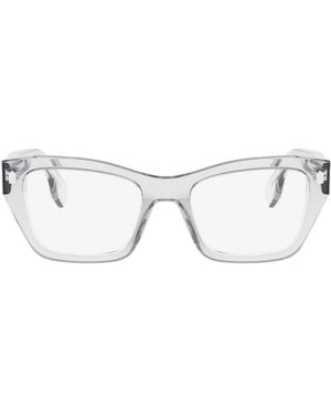 Fendi Eyewear Roma Rectangle Frame Glasses - White