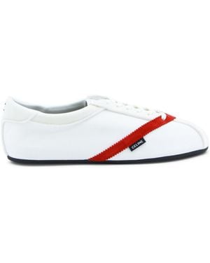 Celine Lace-Up Trainers - White