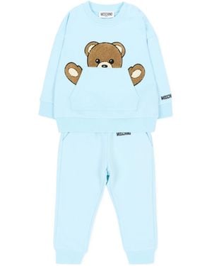 Moschino Long-Sleeve Sweatshirt And Sweatpants 2-Piece Set - Blue